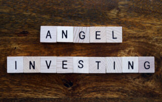 Blocks spelling angel investing