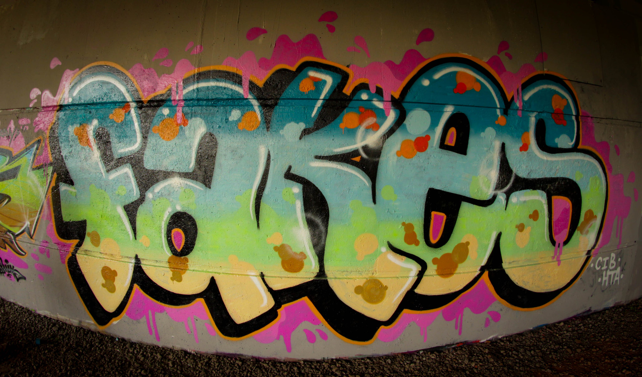 A graffiti image of the word "Fakes"